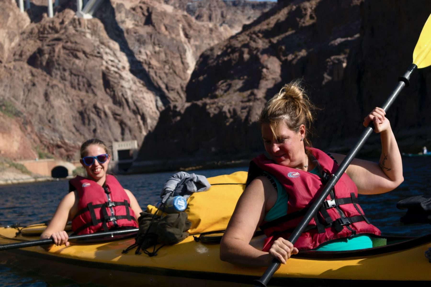 womens kayaking trip on the colorado river