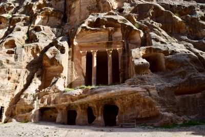 Old entrance to little Petra site