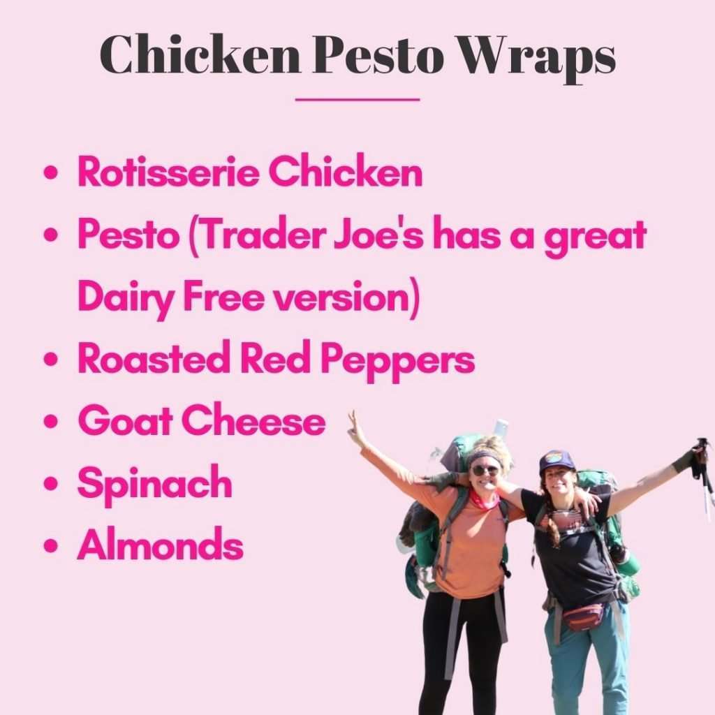 chicken pesto wraps